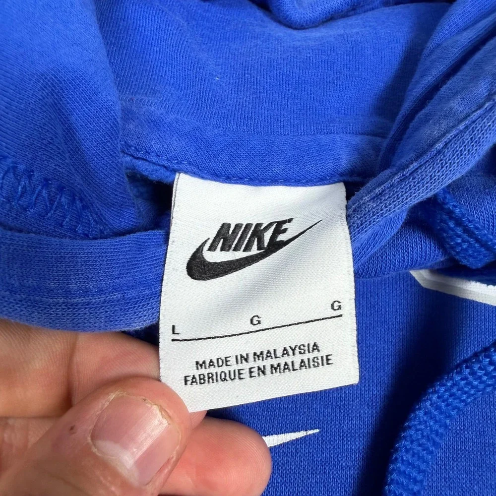 Y2K Mens Nike Kentucky Wildcats Collegiate Swoosh Hoodie Blue Large
